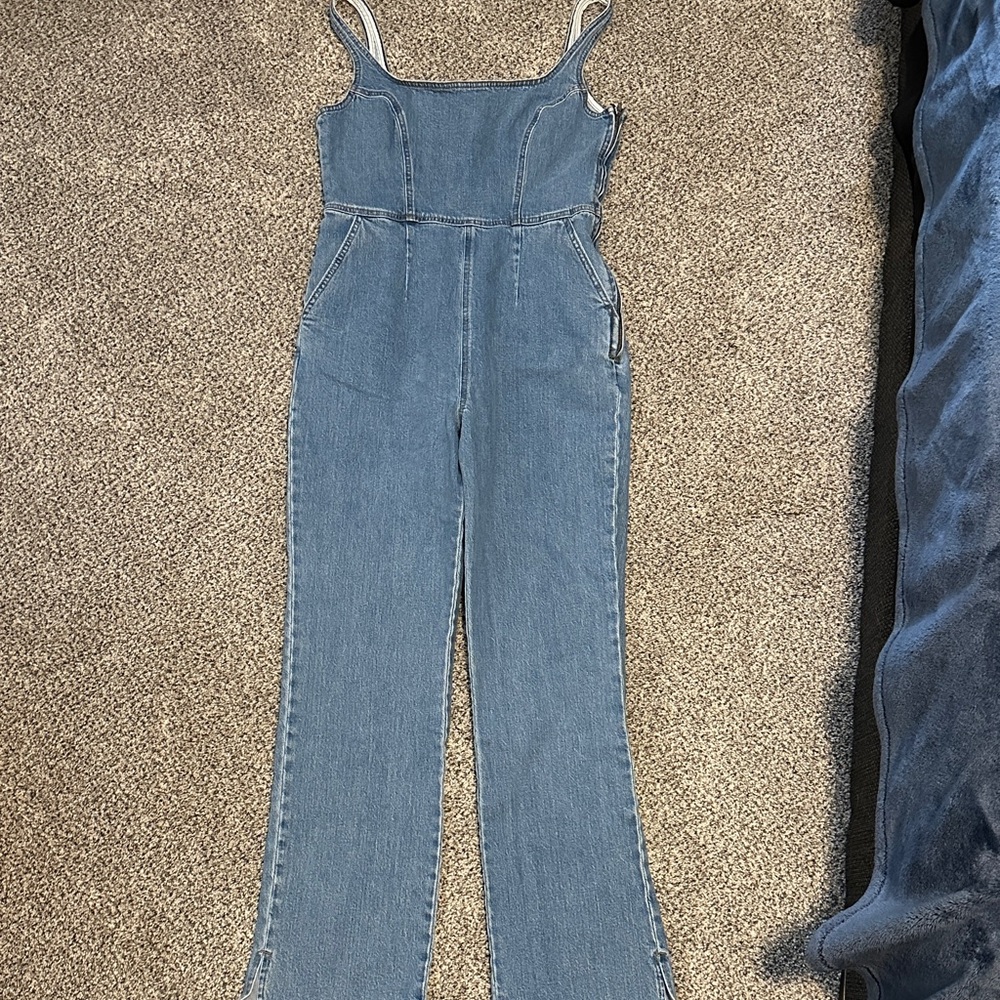 Women's Blue Denim Jumpsuit
